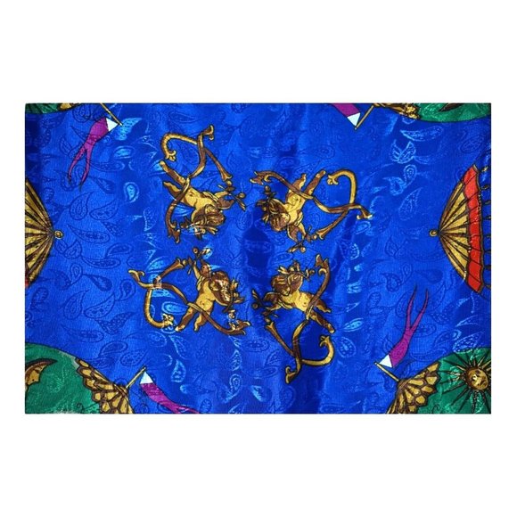 Vintage Blazer Baroque HotAirBalloon Cherub Silky HermesStyle Adult Unisex - Picture 6 of 6